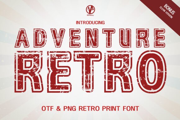 Adventure Retro: A Vintage Font with Modern Grit