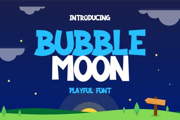 Bubble Moon: A Playful Font for Designs That Spark Joy