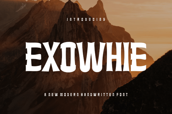 Exowhie: A Bold Display Font for Authentic Branding