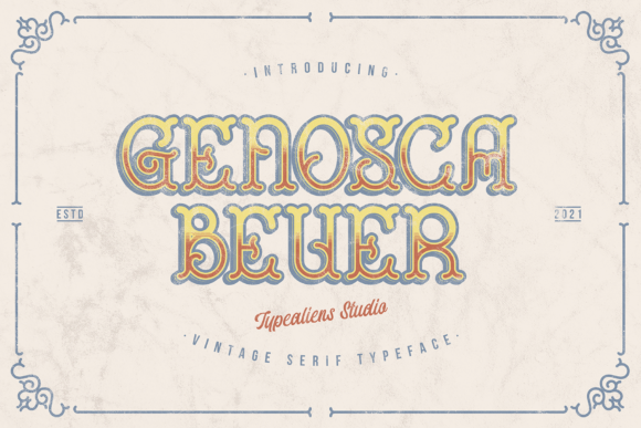 Genosca Beuer: A Bold Display Font for Authentic Branding