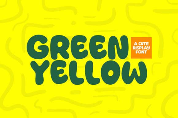Green Yellow: A Modern Display Font for Creative Projects